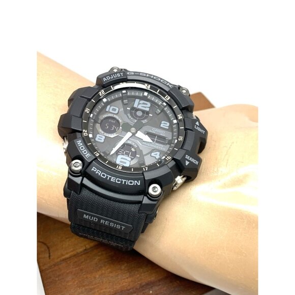 Casio G-Shock Men's Watch GSG100 Quartz Mudmaster Black Resin Ana-Dig 5562 - Picture 5 of 14
